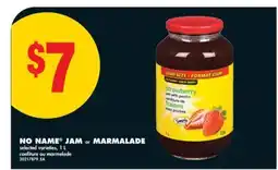 No Frills NO NAME JAM or MARMALADE offer