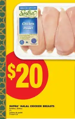 No Frills SUFRA HALAL CHICKEN BREASTS, 5'S offer