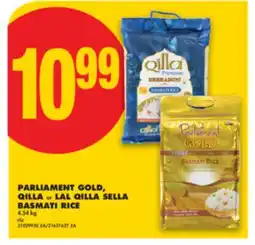 No Frills PARLIAMENT GOLD, QILLA OR LAL QILLA SELLA BASMATI RICE offer
