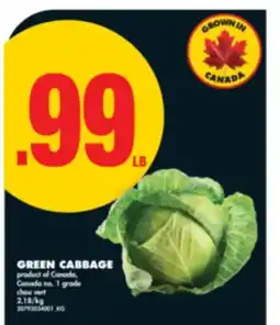 No Frills GREEN CABBAGE offer