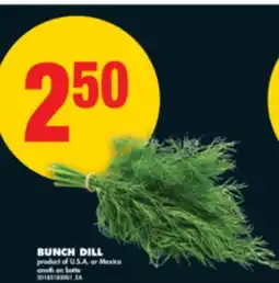No Frills BUNCH DILL offer