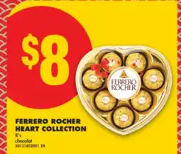 No Frills FERRERO ROCHER HEART COLLECTION, 8' S offer