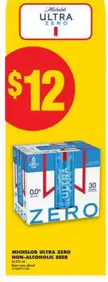 No Frills MICHELOB ULTRA ZERO NON-ALCOHOLIC BEER offer