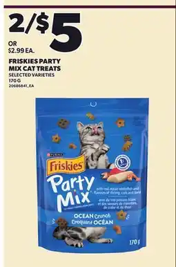 Loblaws FRISKIES PARTY MIX CAT TREATS offer