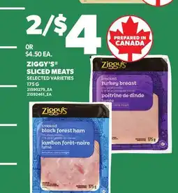 Loblaws ZIGGY'S SLICED MEATS offer
