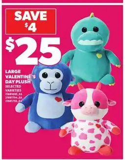 Loblaws LARGE VALENTINE'S DAY PLUSH offer