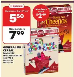 Loblaws GENERAL MILLS CEREAL offer