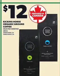 Loblaws KICKING HORSE ORGANIC GROUND COFFEE offer