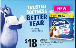 Loblaws CHARMIN BATH TISSUE, 12=48 ROLL offer