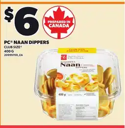 Loblaws PC NAAN DIPPERS offer