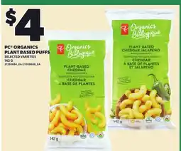 Loblaws PC ORGANICS PLANT BASED PUFFS offer