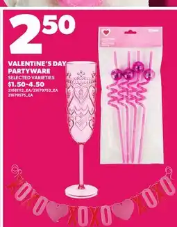 Loblaws VALENTINE'S DAY PARTYWARE offer