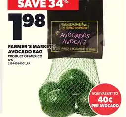 Loblaws FARMER'S MARKET AVOCADO BAG, 5'S offer