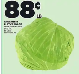 Loblaws TAIWANESE FLAT CABBAGE offer