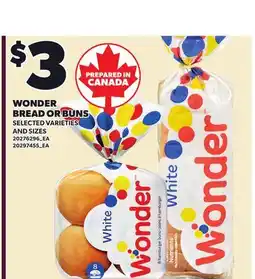 Loblaws WONDER BREAD OR BUNS offer