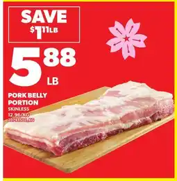 Loblaws PORK BELLY PORTION offer
