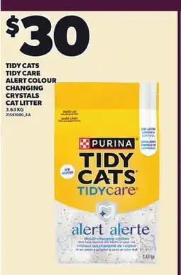 Loblaws TIDY CATS TIDY CARE ALERT COLOUR CHANGING CRYSTALS CAT LITTER offer