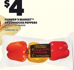 Loblaws FARMER'S MARKET GREENHOUSE PEPPERS, 3'S offer