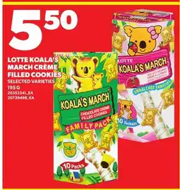 Loblaws LOTTE KOALA'S MARCH CRÈME FILLED COOKIES offer