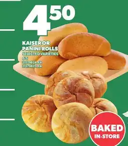 Loblaws KAISER OR PANINI ROLLS, 6'S offer