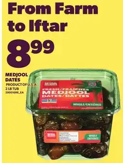 Loblaws MEDJOOL DATES, 2 LB TUB offer