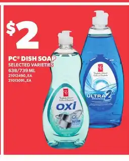 Loblaws PC DISH SOAP, 638/739 ML offer