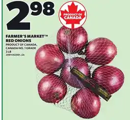 Loblaws FARMER'S MARKET RED ONIONS, 3 LB offer