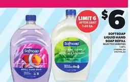 Loblaws SOFTSOAP LIQUID HAND SOAP REFILL offer