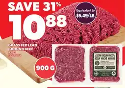 Loblaws GRASS FED LEAN GROUND BEEF offer