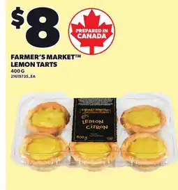 Loblaws FARMER'S MARKET LEMON TARTS offer