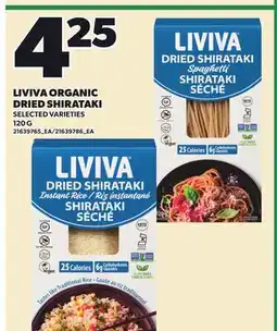 Loblaws LIVIVA ORGANIC DRIED SHIRATAKI offer