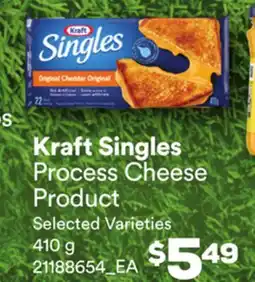 Loblaws KRAFT SINGLES PROCESS CHEESE PRODUCT offer