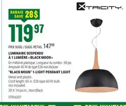 BMR LUMINAIRE SUSPENDU À 1 LUMIÈRE  BLACK MOON  offer