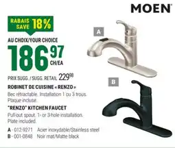 BMR ROBINET DE CUISINE  RENZO  offer