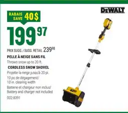 BMR PELLE À NEIGE SANS FIL offer