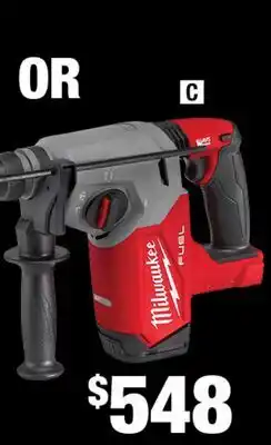 Home Depot Milwaukee M18 Fuel Brushless (tool only) 1 SDS-PLUS Rotary Hammer offer