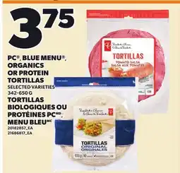 Independent Grocer PC , BLUE MENU ORGANICS OR PROTEIN TORTILLAS offer