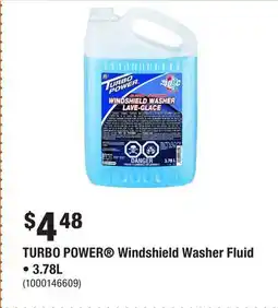 Home Depot TURBO POWER Windshield Washer Fluid • offer