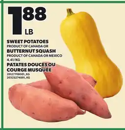 Independent Grocer SWEET POTATOES BUTTERNUT SQUASH offer