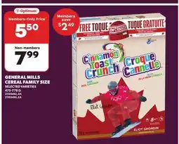 Independent Grocer GENERAL MILLS CEREAL FAMILY SIZE offer