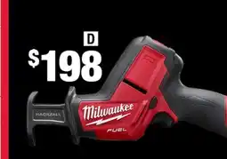 Home Depot Milwaukee M12 FUEL BRUSHLESS HACKZALL Reciprocating Saw offer