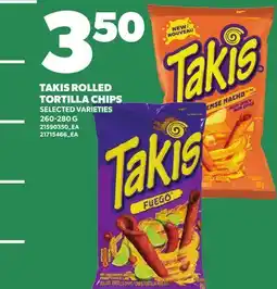 Independent Grocer TAKIS ROLLED TORTILLA CHIPS offer