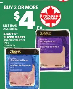 Independent Grocer ZIGGY'S SLICED MEATS offer