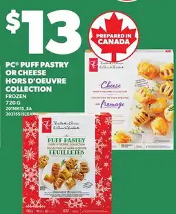 Independent Grocer PC PUFF PASTRY OR CHEESE HORS D'OEUVRE COLLECTION offer