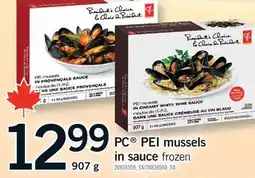 Fortinos PC PEI MUSSELS IN SAUCE offer