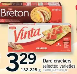 Fortinos DARE CRACKERS offer