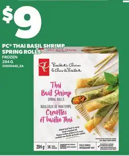 Independent Grocer PC THAI BASIL SHRIMP SPRING ROLLS offer
