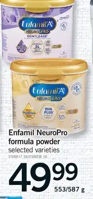 Fortinos ENFAMIL NEUROPRO FORMULA POWDER, 553/587 G offer