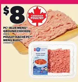 Independent Grocer PC BLUE MENU GROUND CHICKEN offer