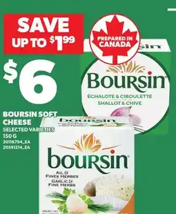 Independent Grocer BOURSIN SOFT CHEESE offer